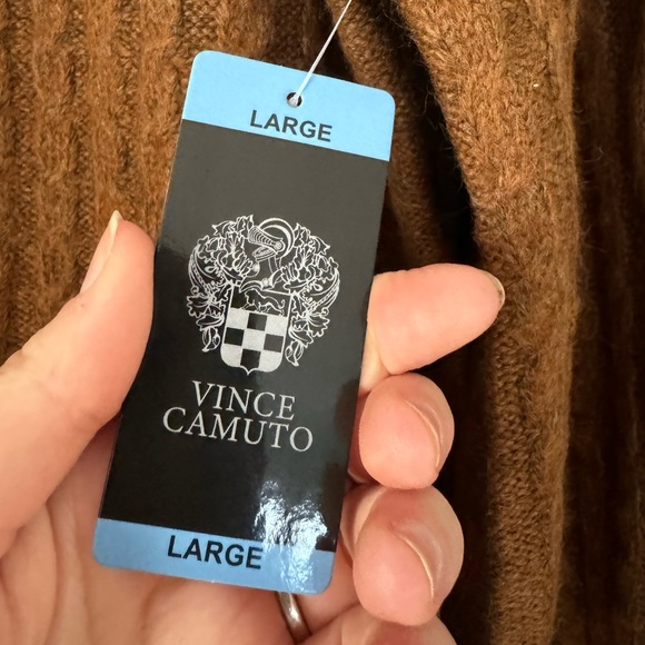 NWT Vince Camuto sweater cable knit mock neck sweater - Picture 5 of 7